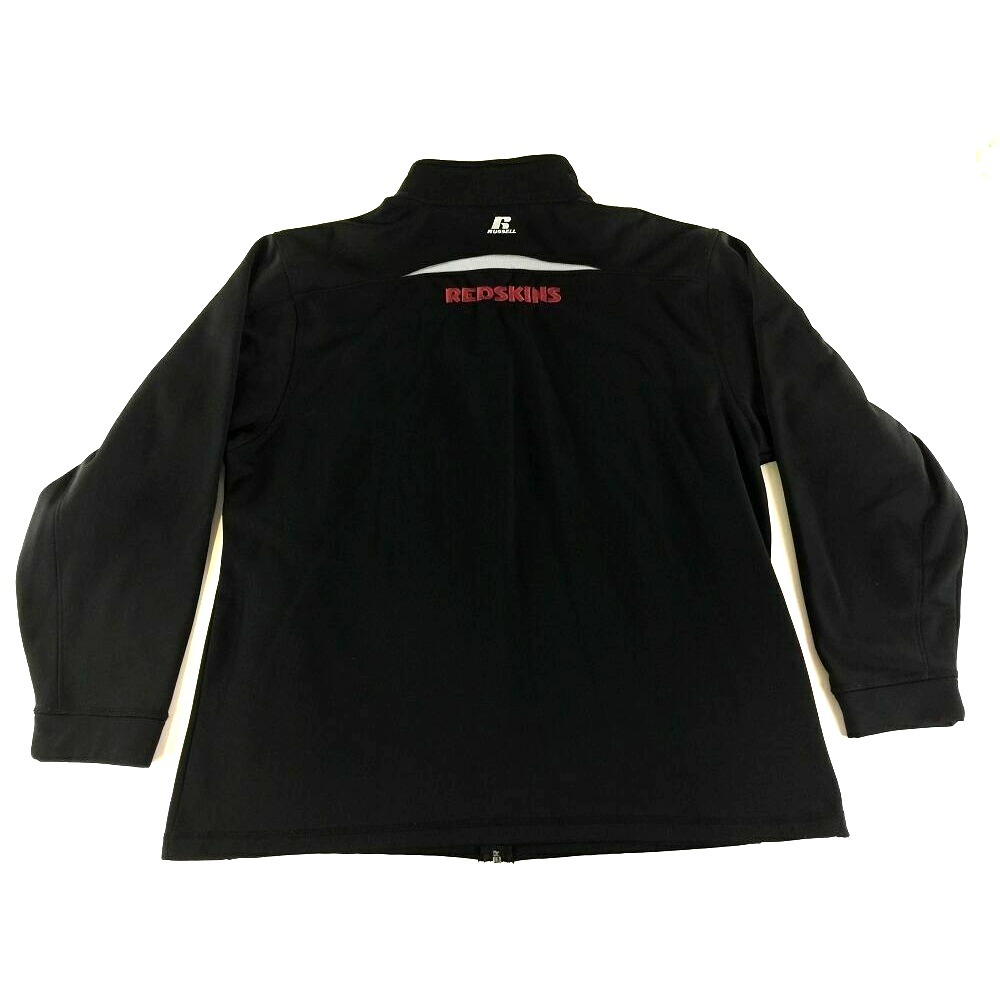Washington Redskins Full Zip Track Jacket XL Black Embroidered NFL Football Mens